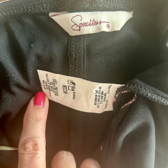 Speechless Black Dress with Pink Satin Bows & Piping - Picture 4 of 4